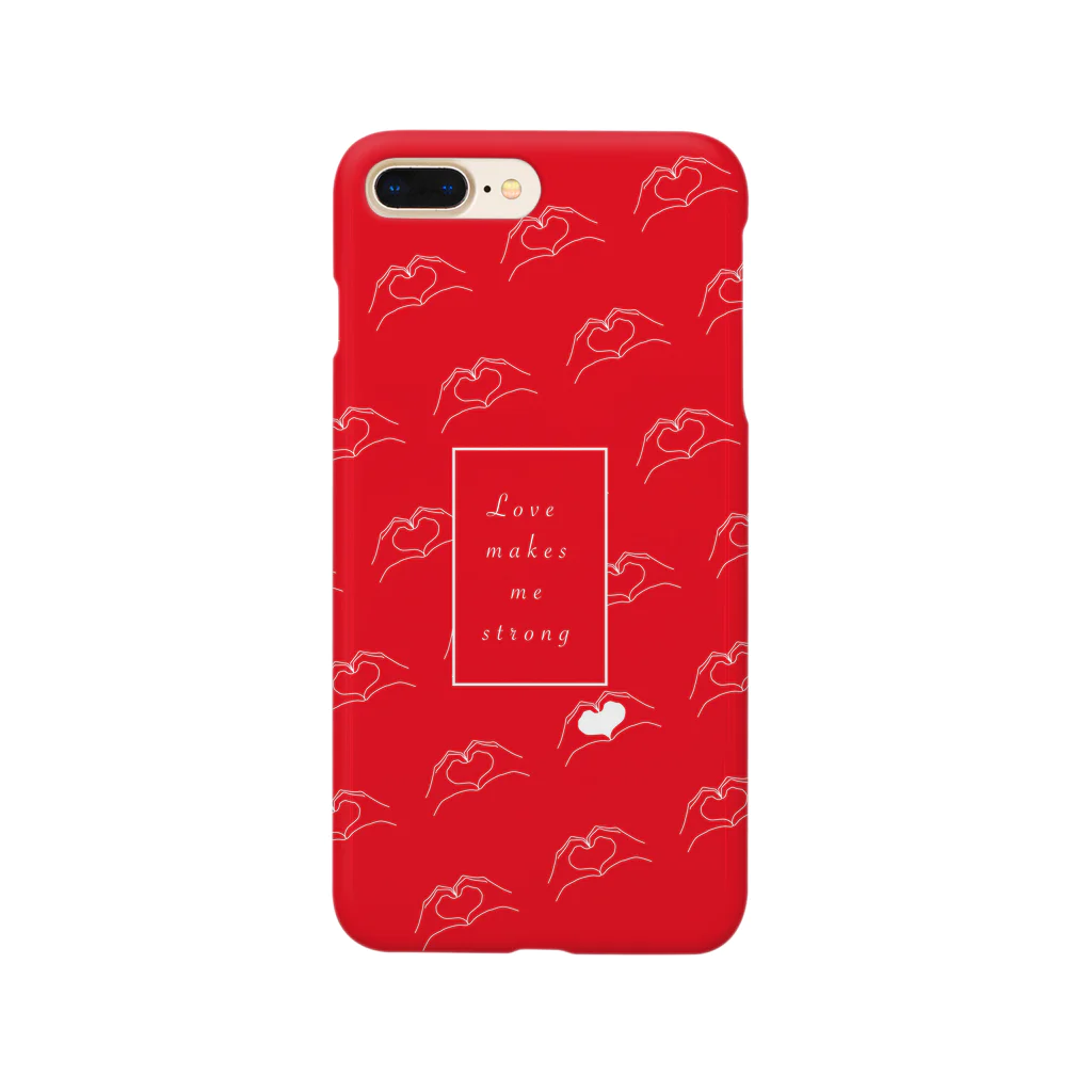 Love makes me strongのlove makes me strong Smartphone Case