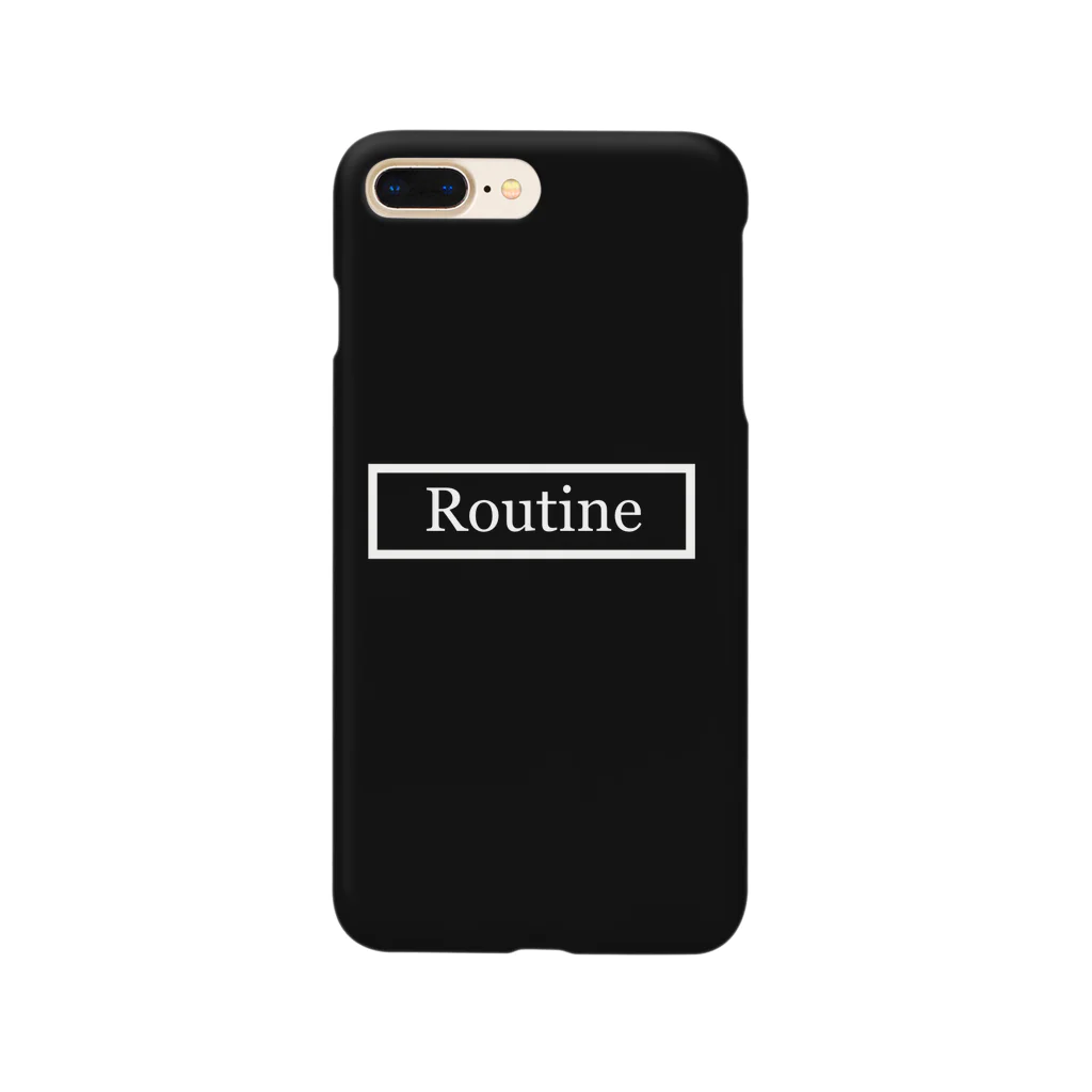 トリコロールカラーのルーティン モード系ロゴ Smartphone Case