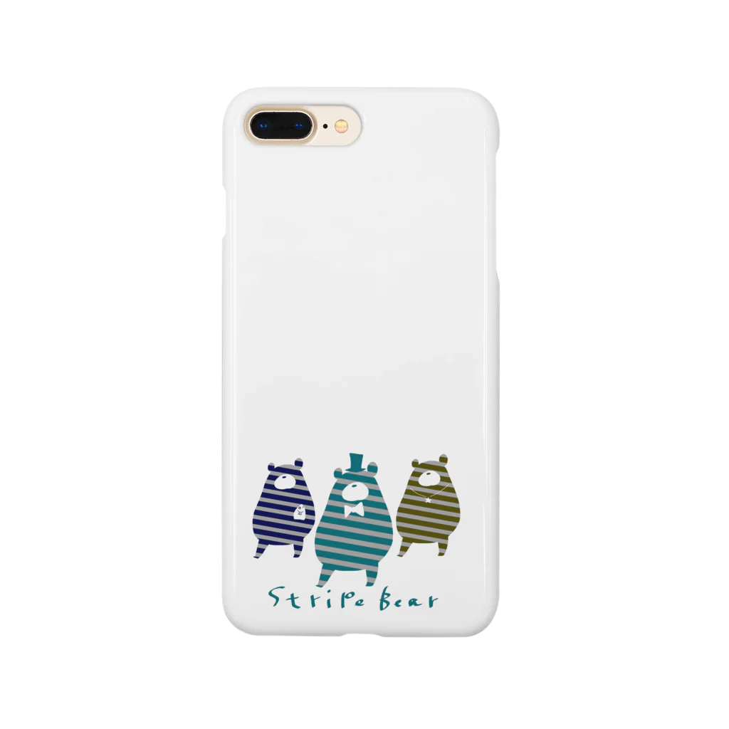 ﾊﾈｺﾊﾈのストライプベア＊3 Smartphone Case