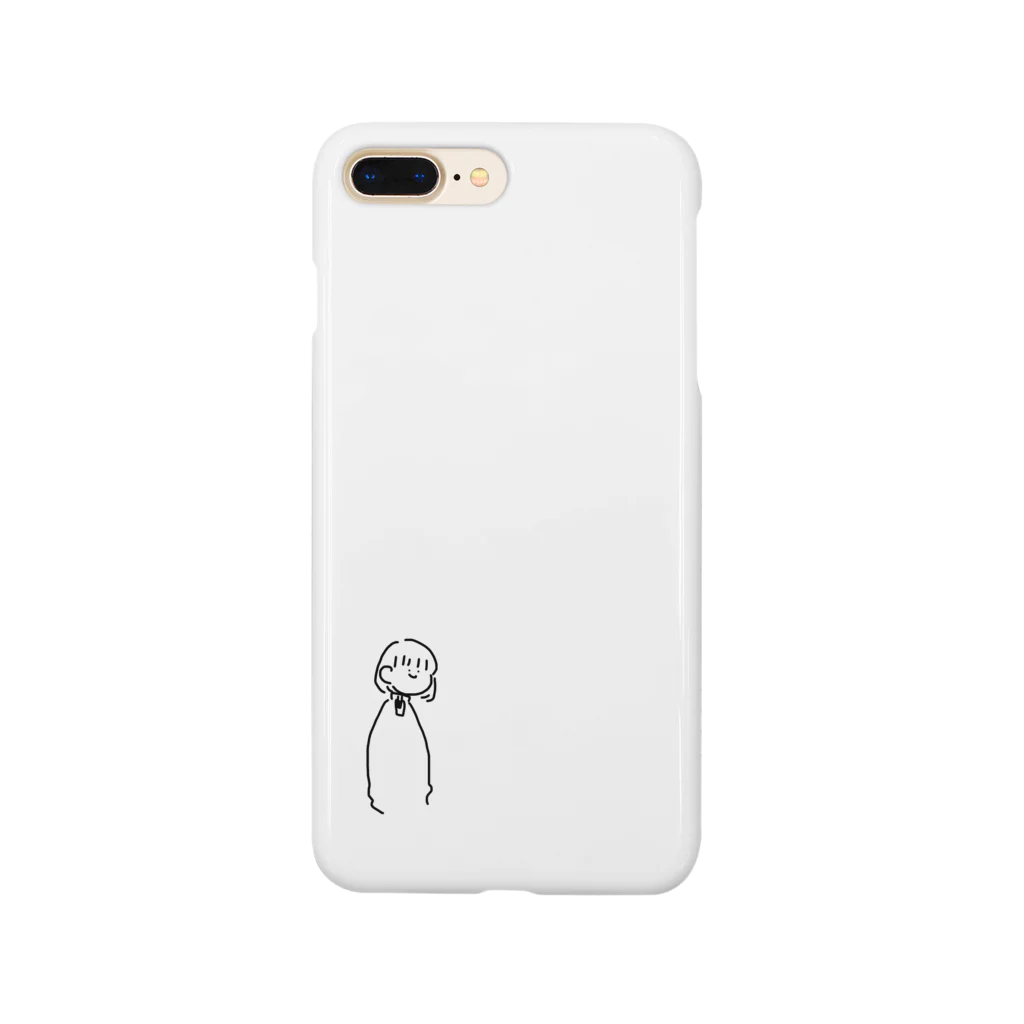 ゆるく生きる生物たちのグッズのなにも考えてないおんなのこ Smartphone Case