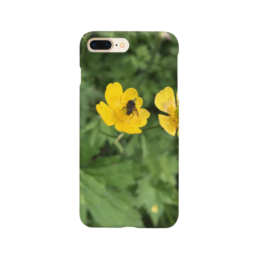kujiradonirukadonのなんかの花とハチ Smartphone Case