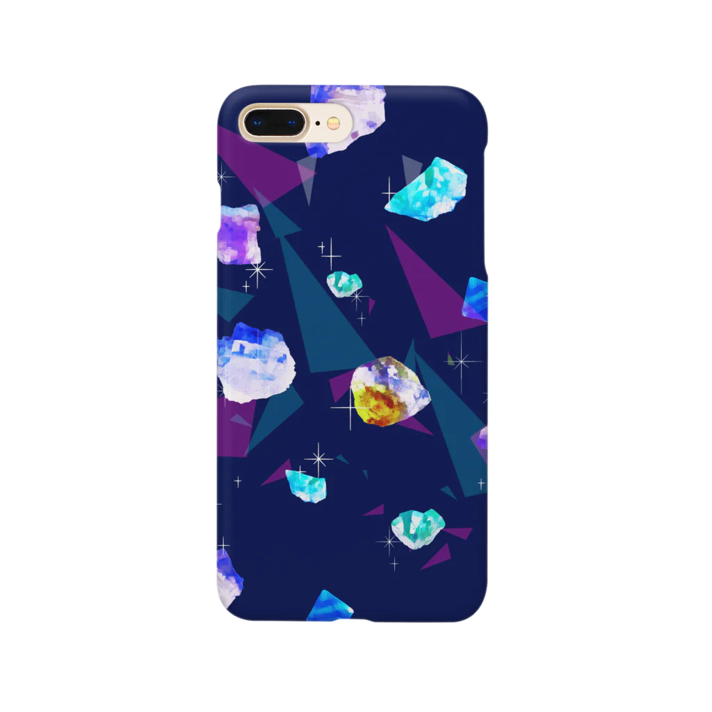 しましまの鉱物柄 Smartphone Case