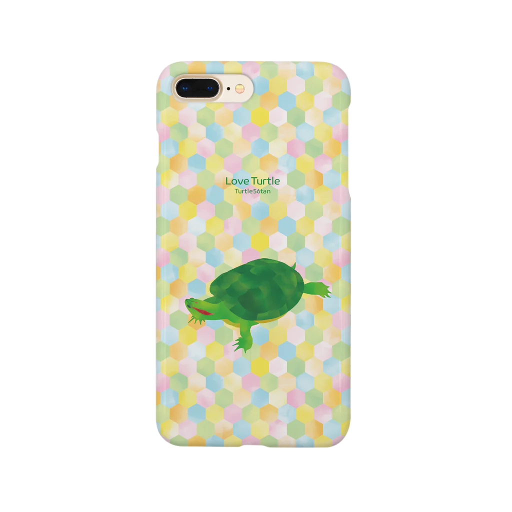 Turtle56tanのLove Turtle Type A カラフル スマホケース