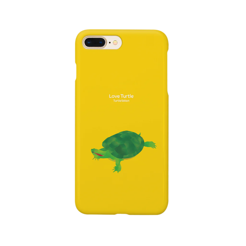 Turtle56tanのLove Turtle Type A イエロー Smartphone Case