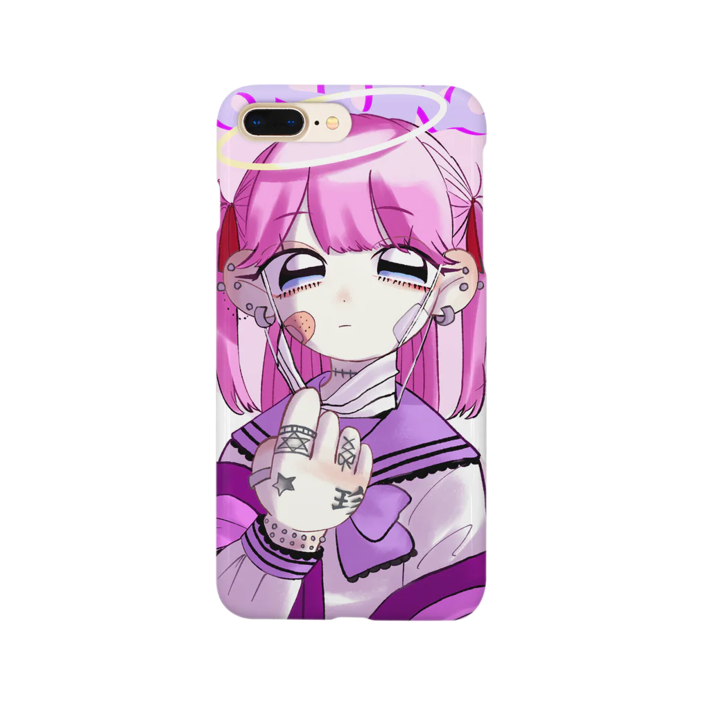 どすこい大胸筋のぴんくちゃん Smartphone Case