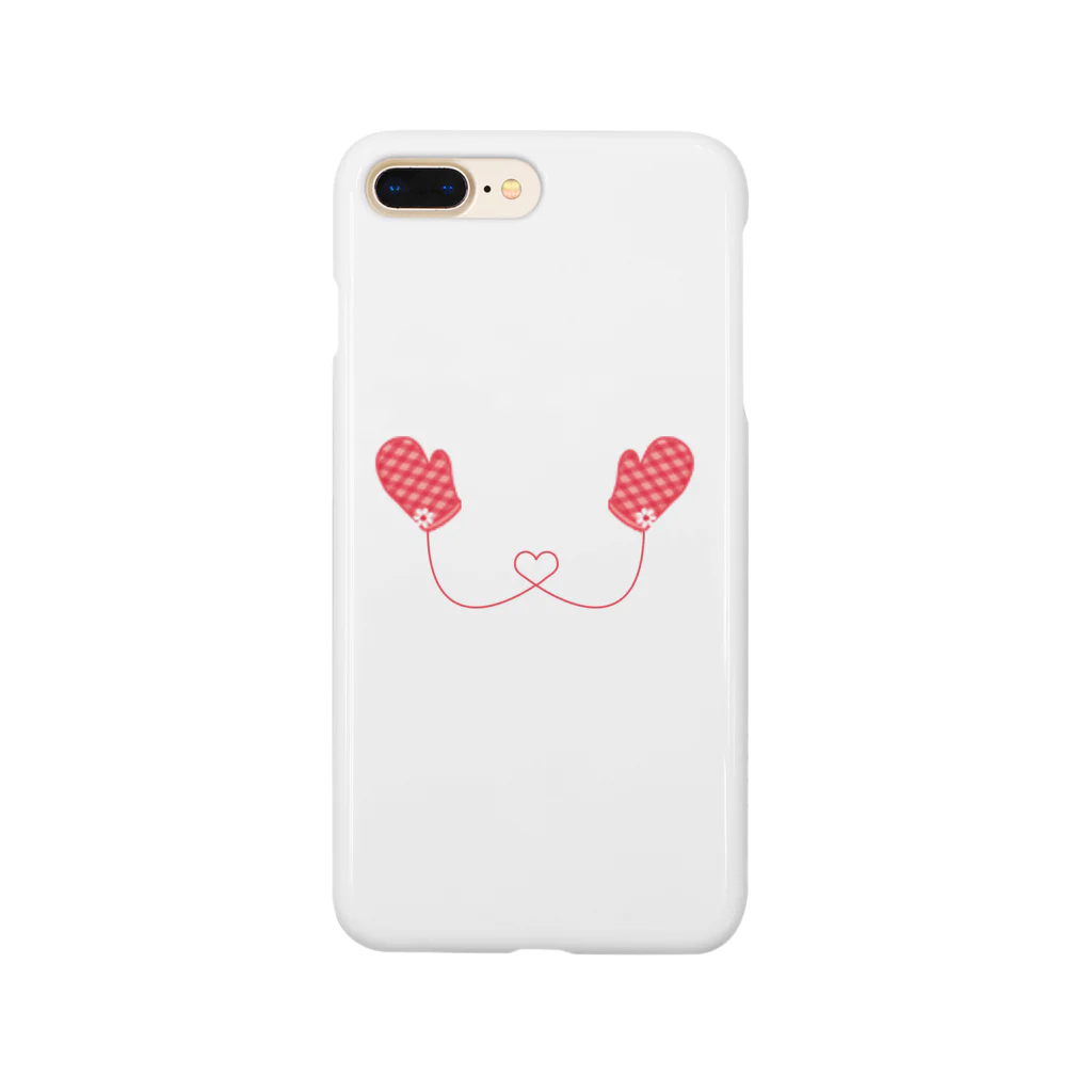 yoland-slllの赤いミトン Smartphone Case