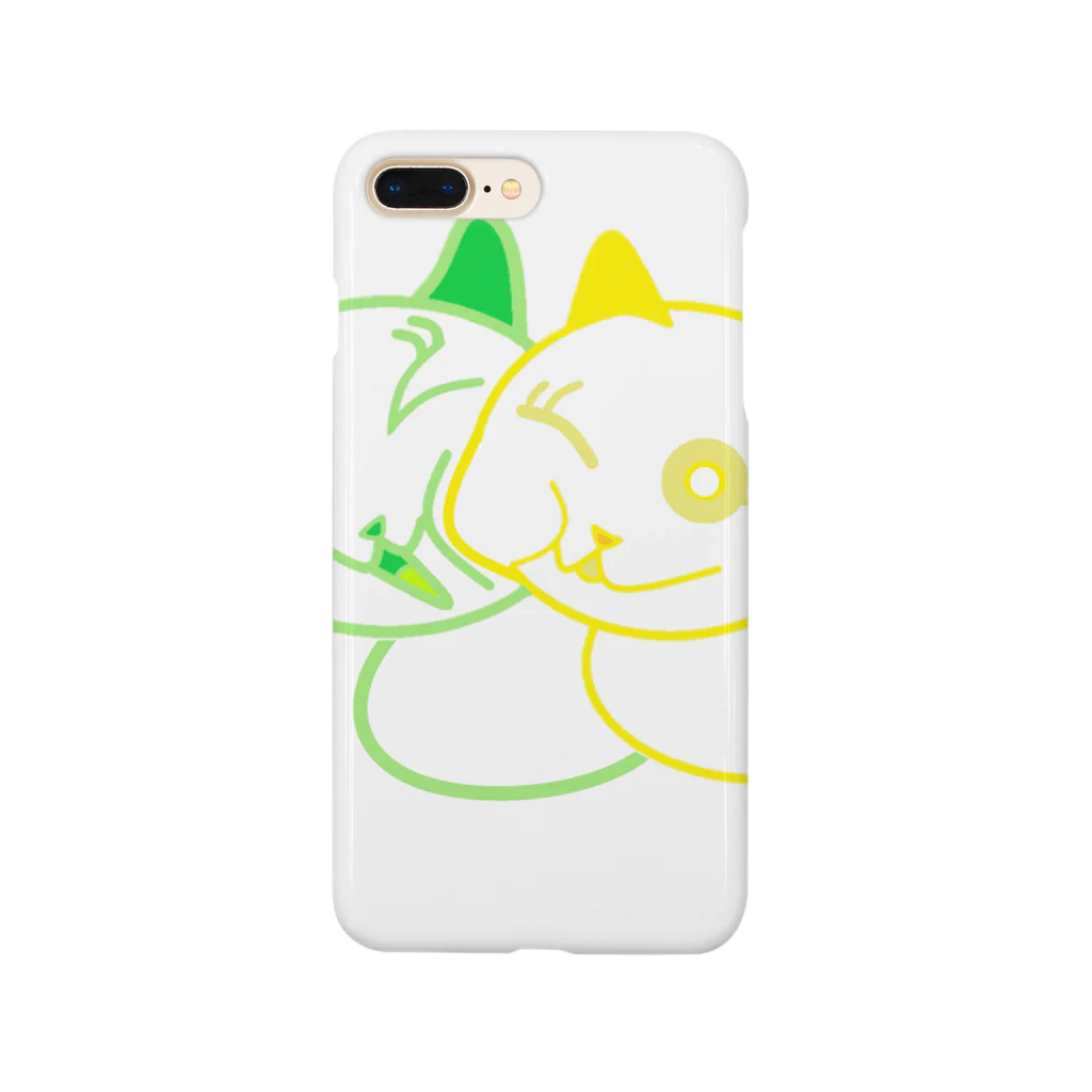 猫好きの部屋のくっつきにゃんこ Smartphone Case