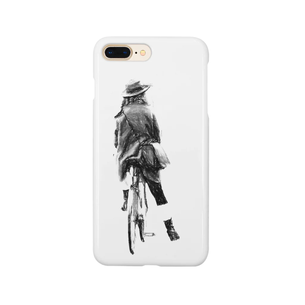 フラミンゴ洋裁店の自転車乗り Smartphone Case