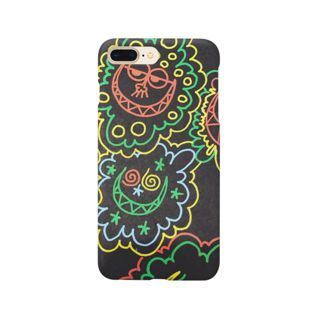 peacefulのカラフルフワフワ Smartphone Case