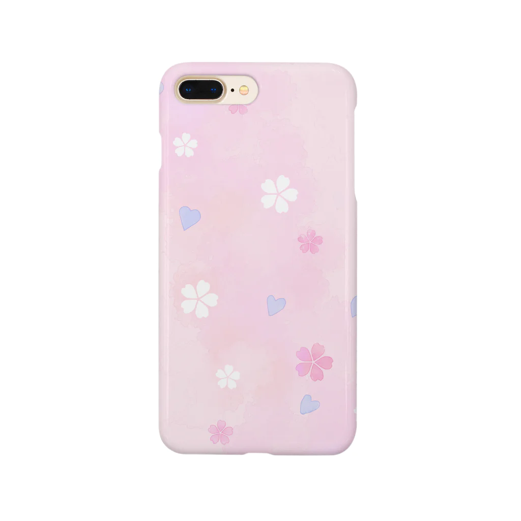 kuroki  miyaのゆめかわいい桜の花柄 Smartphone Case