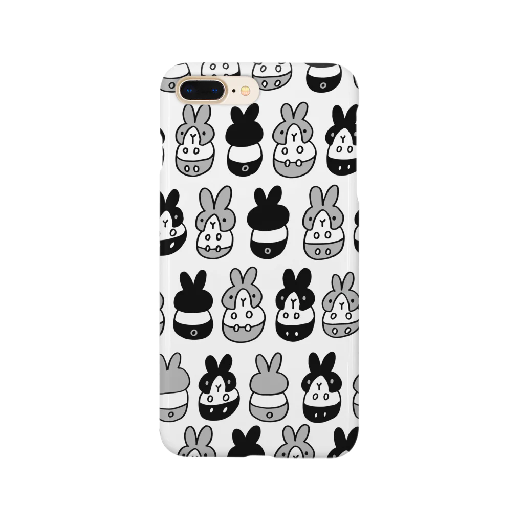 izumiのはちわれちゃん（黒・クリア） Smartphone Case