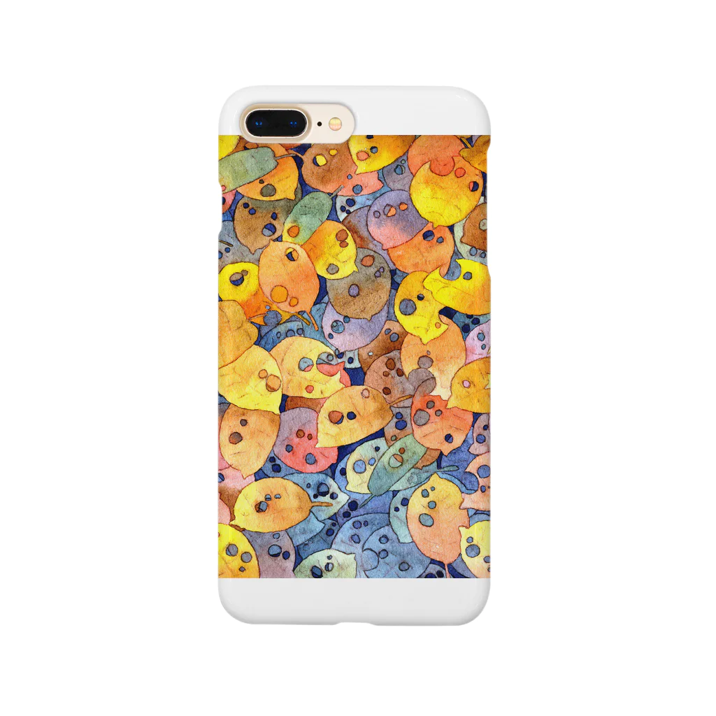 MATSUYAランドの店の枯葉の絵 Smartphone Case