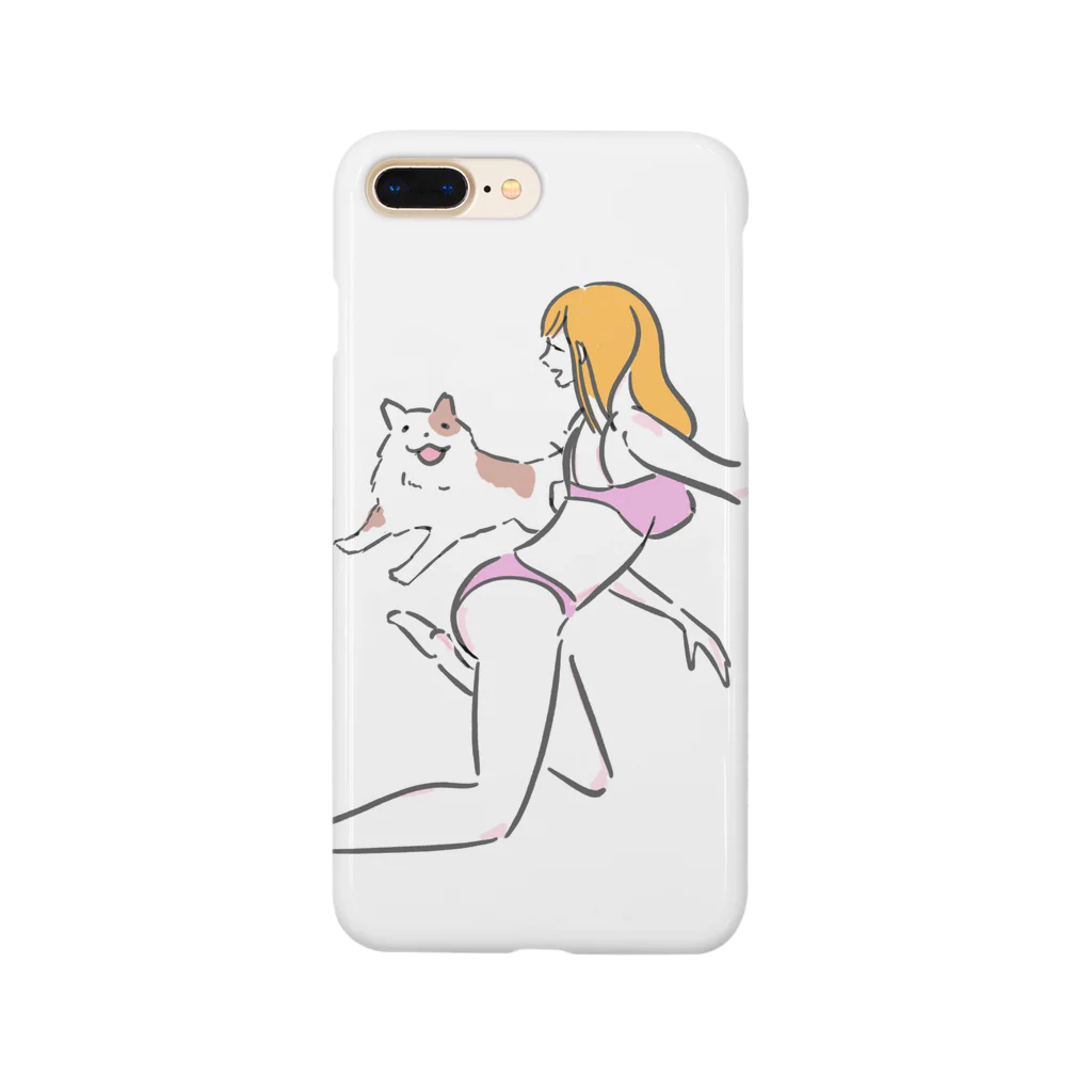 maahの犬と金髪 Smartphone Case