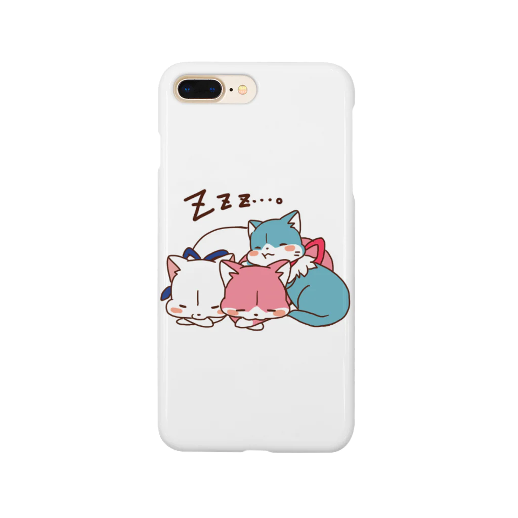 3色にゃんこの3色にゃんこ Smartphone Case