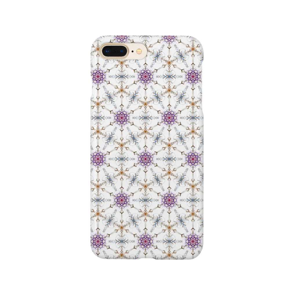 創作工房muccoの幾何学模様「菫青石」 Smartphone Case