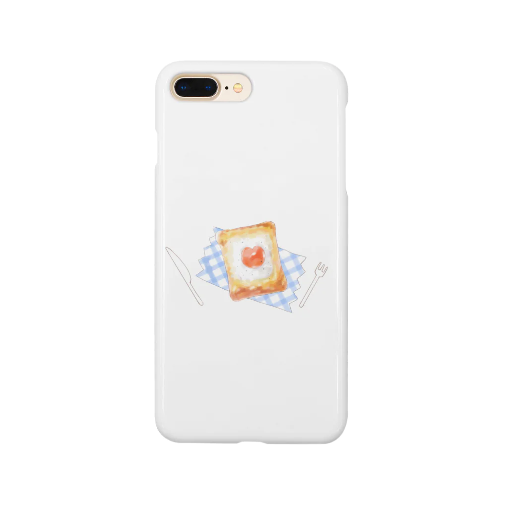 Ka-keruのマヨたまトースト×WHITE  Smartphone Case