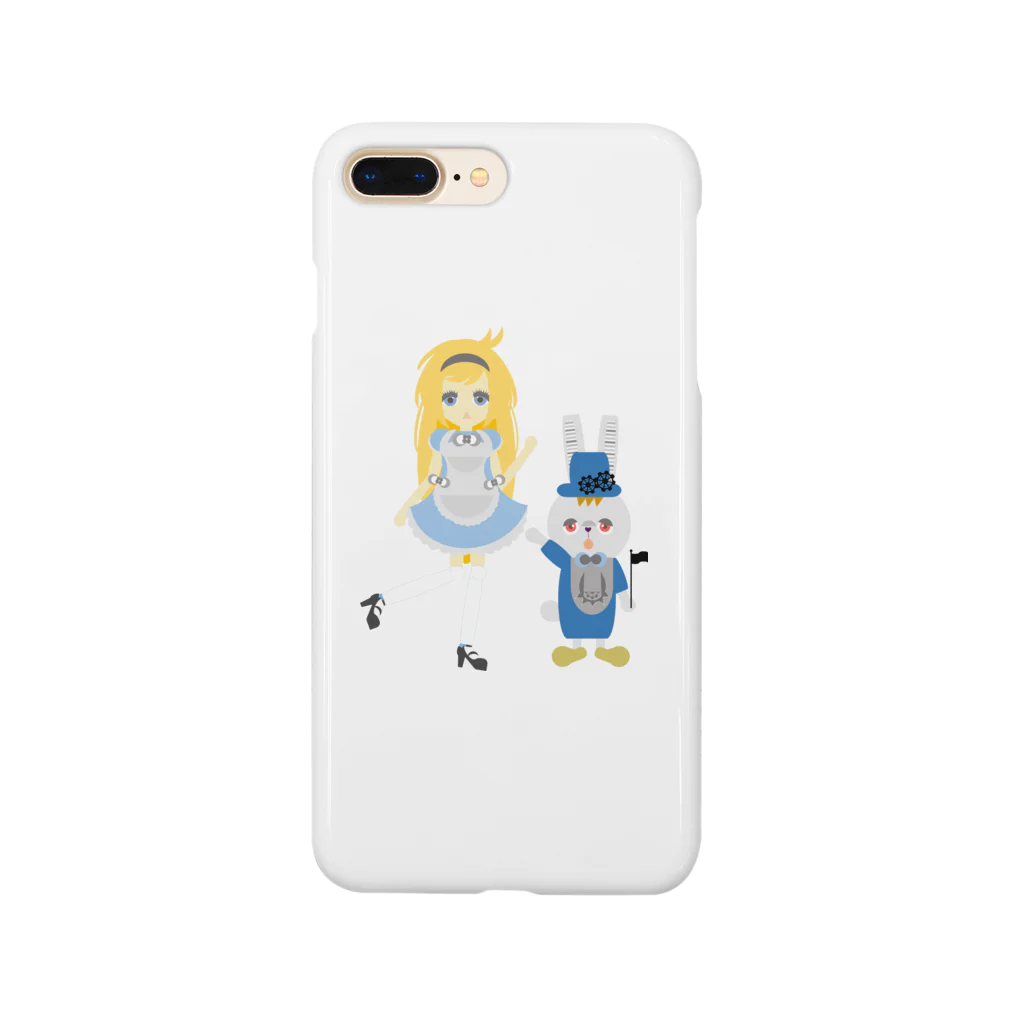 Shop Hachelのアリス&ホワイトラビット Smartphone Case