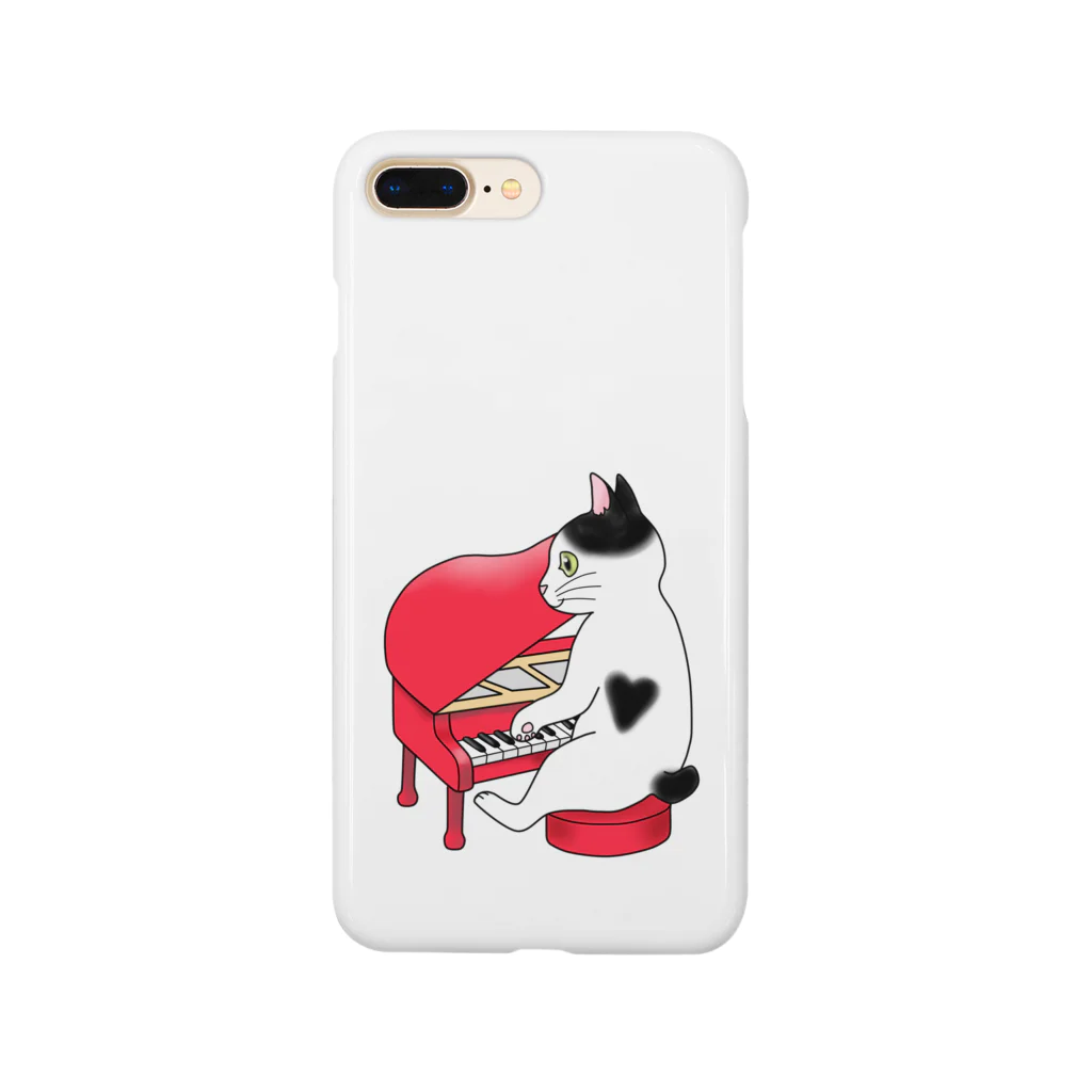 Ａｔｅｌｉｅｒ　Ｈｅｕｒｅｕｘのピアノを弾く猫 Smartphone Case