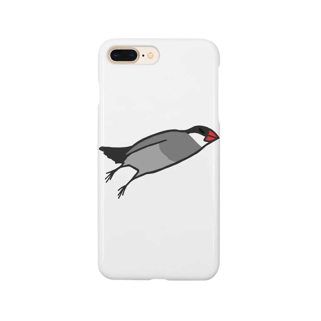 243のミサイル文鳥　桜文鳥 Smartphone Case