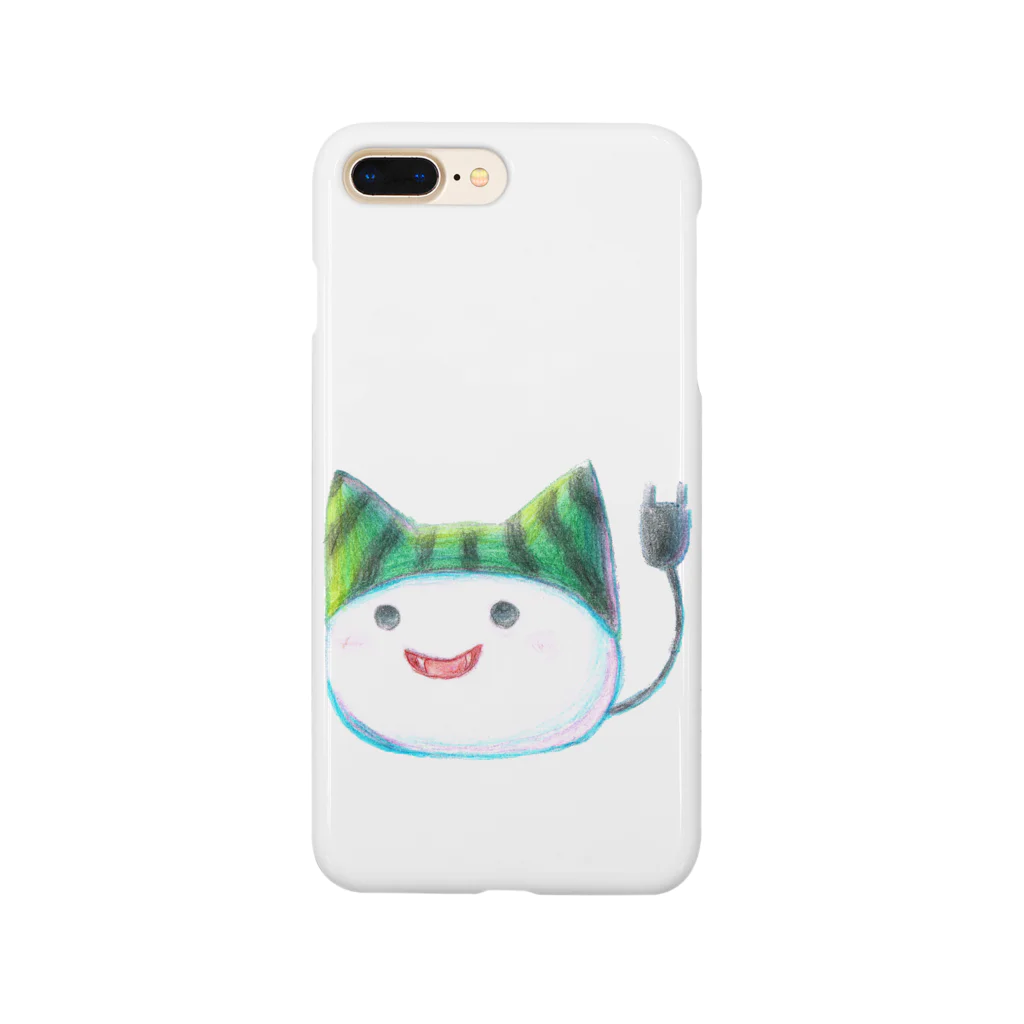 ねこさん爆発ショップのスイカ帽子ねこさん Smartphone Case