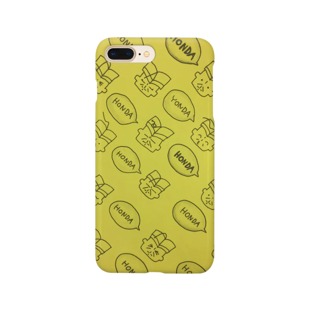 俺、本田の総柄本田黄色 Smartphone Case