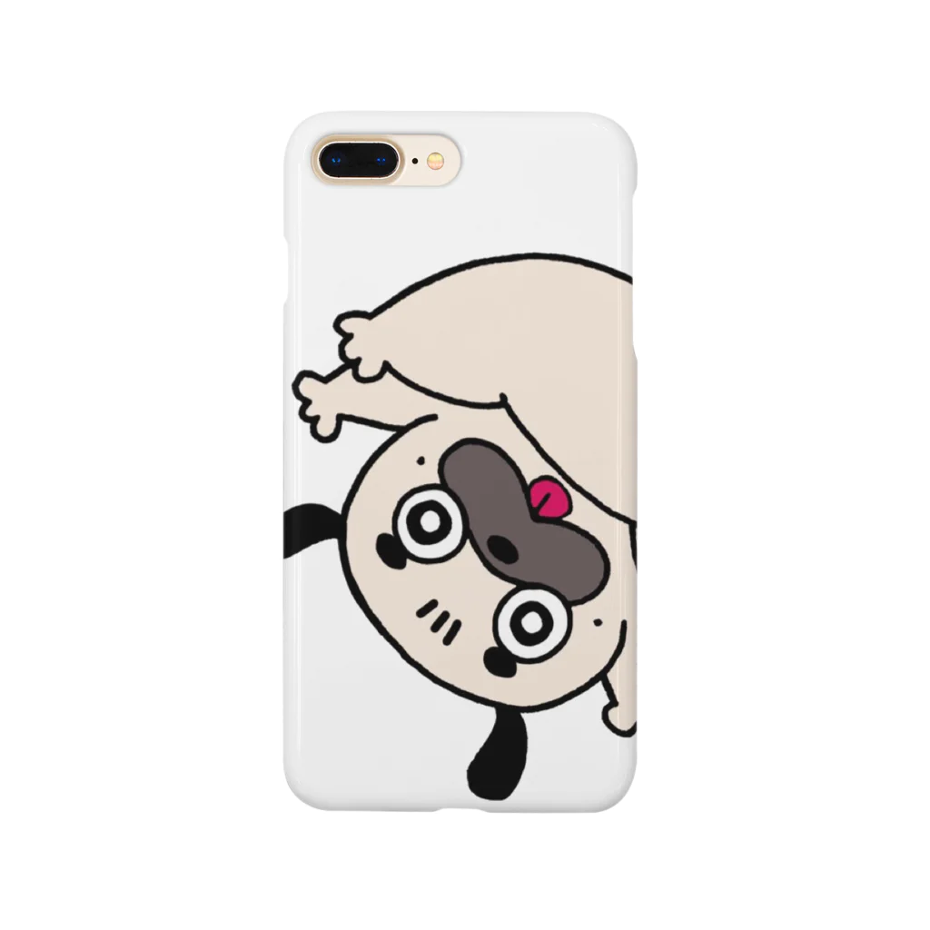 ともたろはんこの飛び出すパグ Smartphone Case