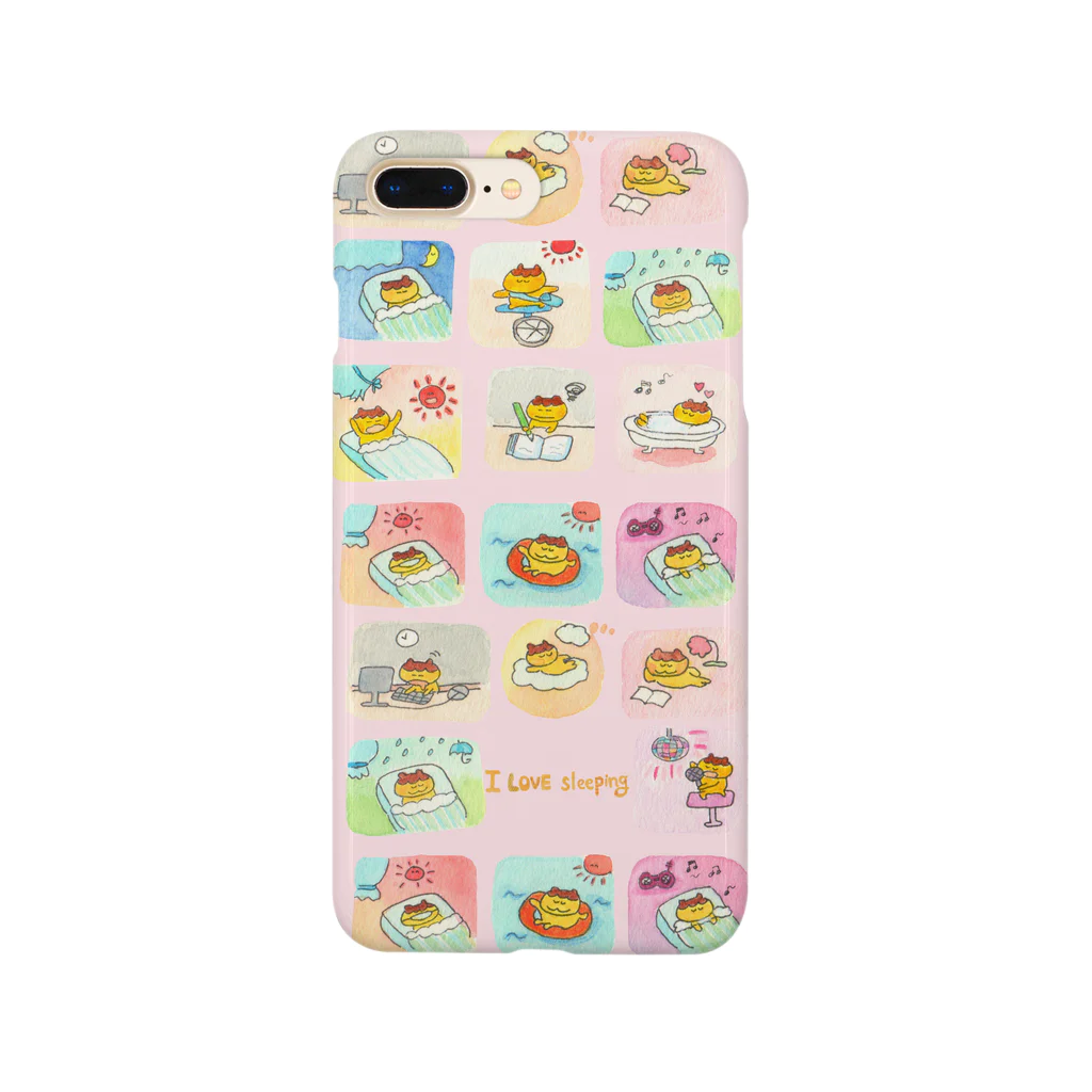 popopom777のピンクのiphoneケース Smartphone Case