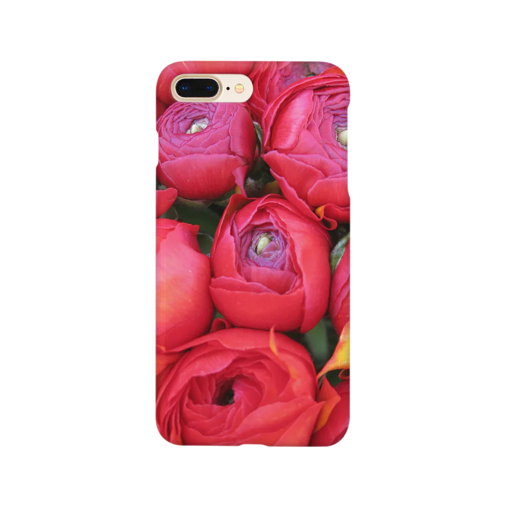 mayblueのred peony Smartphone Case