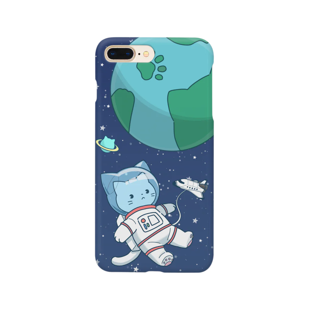 てばさきのastronaut cat スマホケース