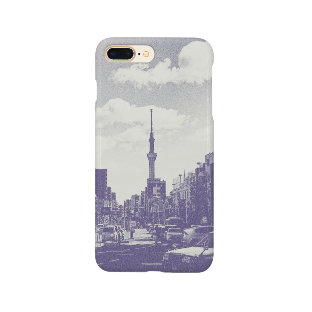 TSUJI_officialの無機物の雑踏と電波の塔 Smartphone Case