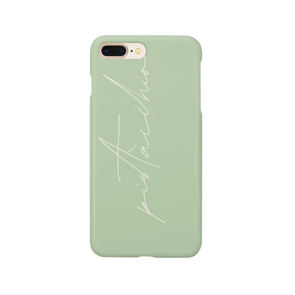 ppp plage ..の《名入れ可》くすみcolor  pistàcchio  by ppp.. Smartphone Case