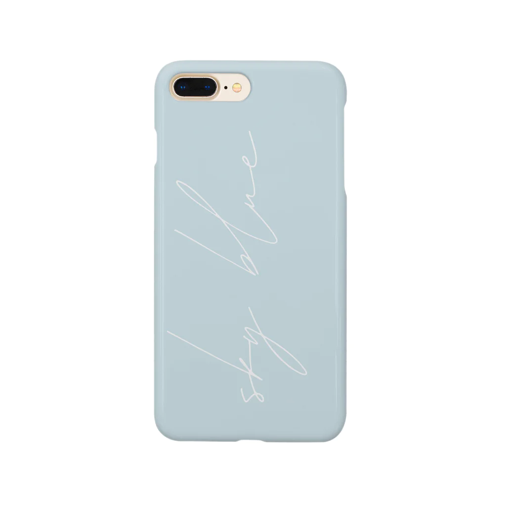 ppp plage ..の《名入れ可》くすみcolor  Sky blue  by ppp.. Smartphone Case