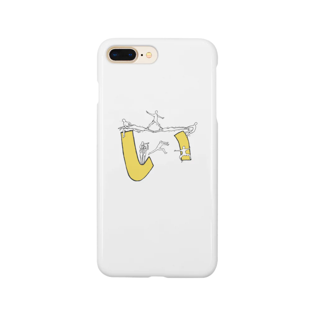 くぼた イラストの『い』に群がる人 Smartphone Case