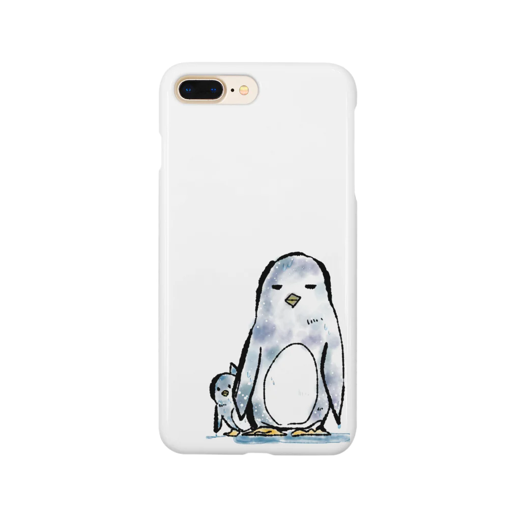 ブラシのペンギンの親子 Smartphone Case