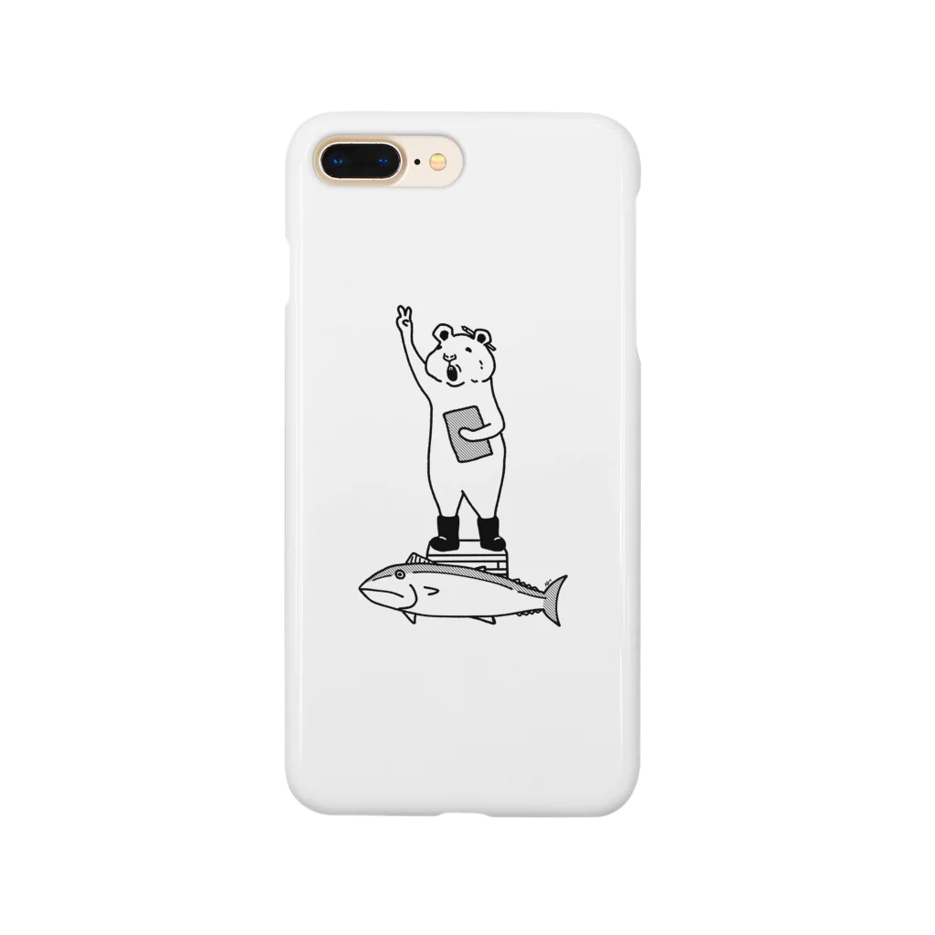 Aliviostaのマグロのセリ ハムスター動物イラスト Smartphone Case