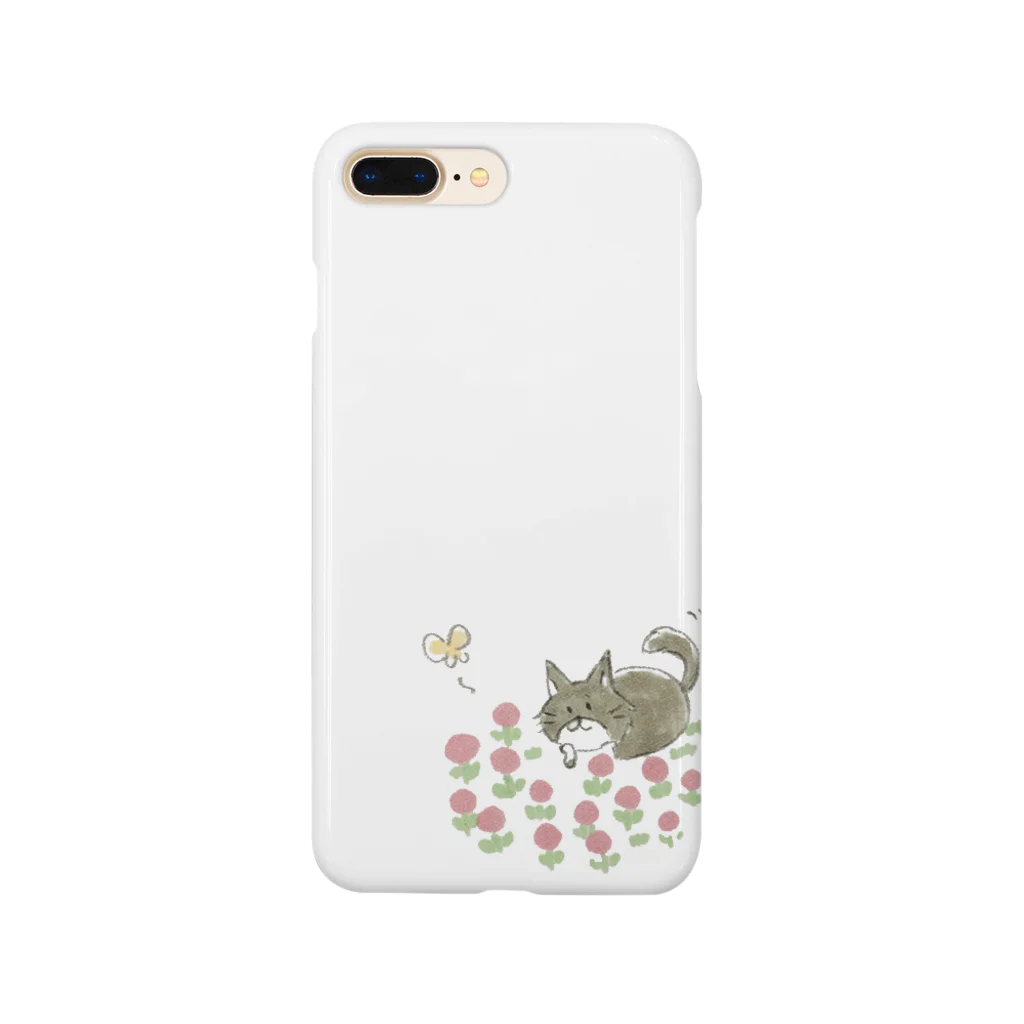 のらりくらり堂の花畑にゃんこ Smartphone Case