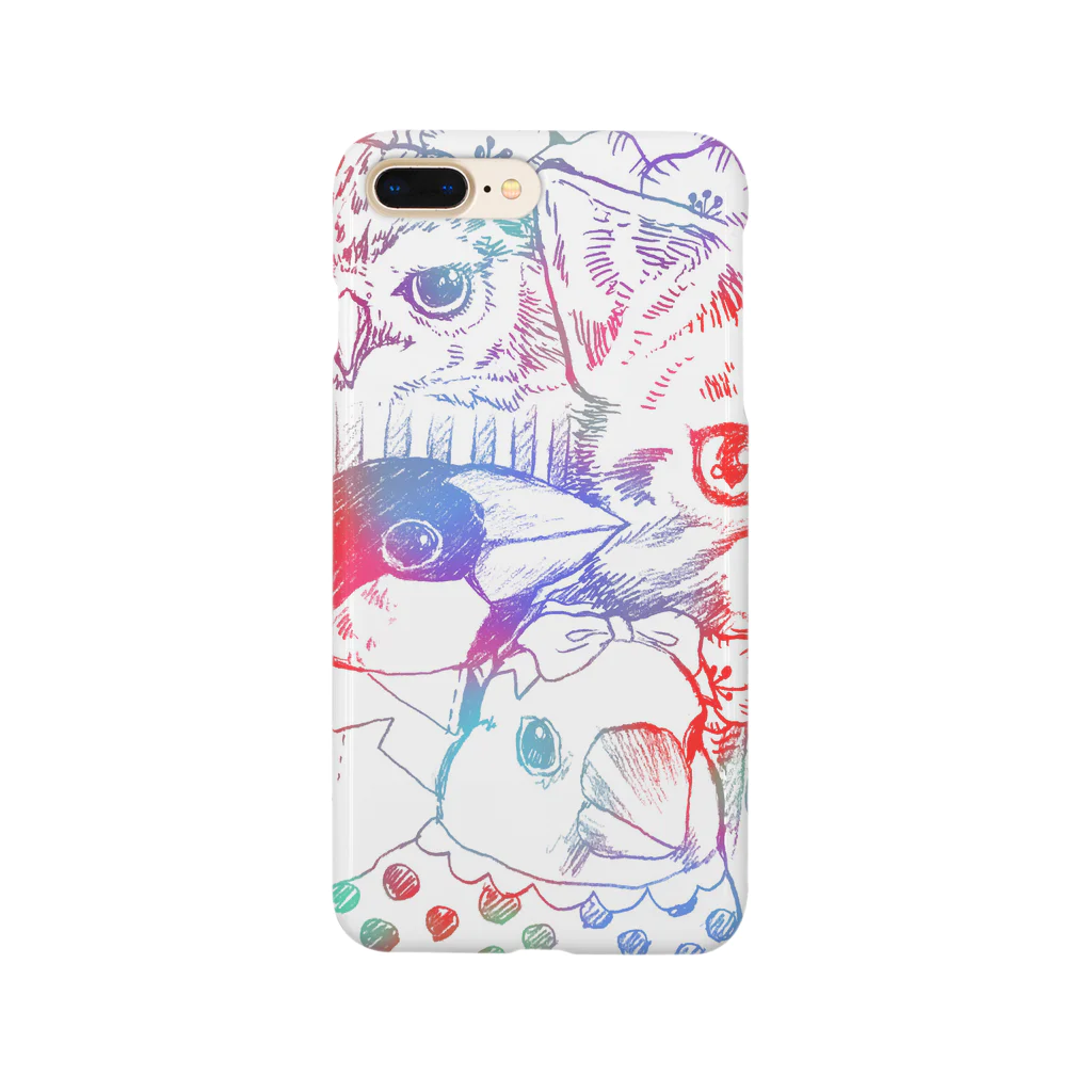 COCO RIBBONの文鳥ちゃん達の日常 Smartphone Case