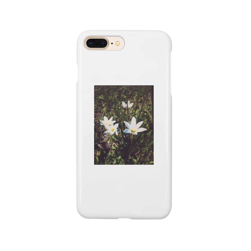 2626(ふわふわ)の白いシュッとしたお花ちゃん Smartphone Case