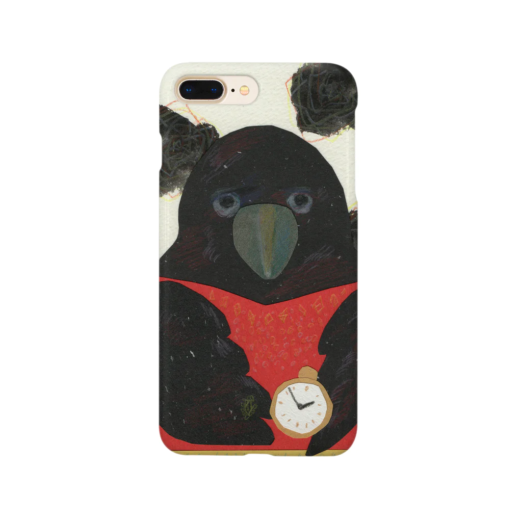 木登り堂のカラスと黒薔薇 Smartphone Case