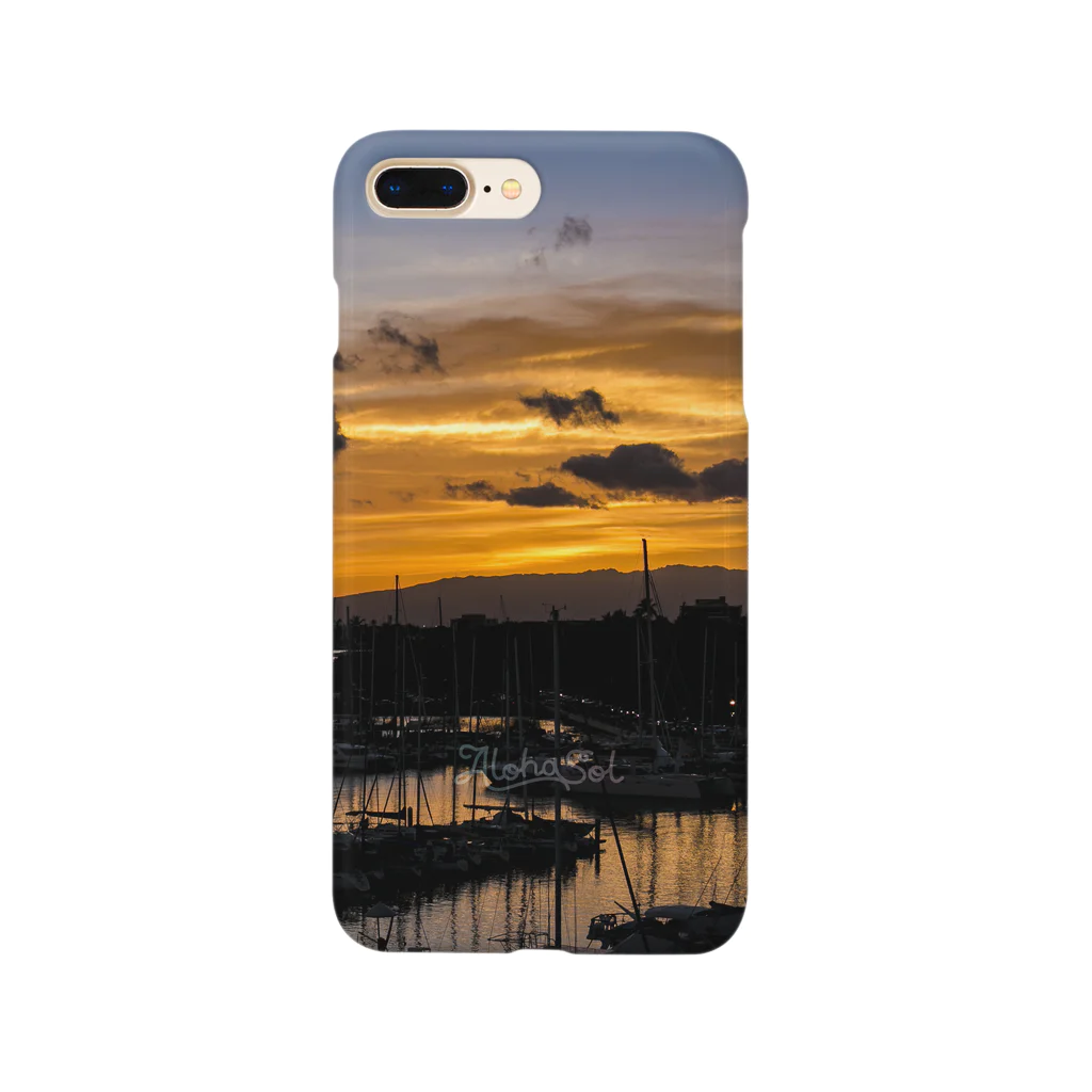 AlohaSolのWaikiki Sunset Smartphone Case