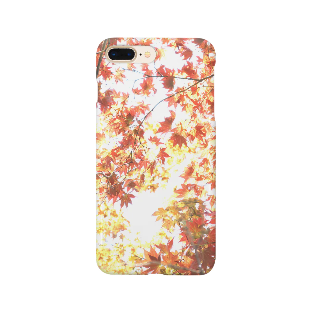 エスケープボタンの紅葉の木漏れ日 Smartphone Case