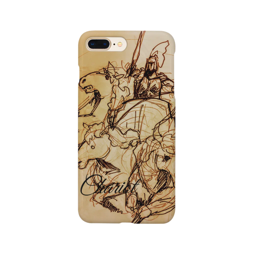 チャリオットのエンブレムラフ画iPhoneケース Smartphone Case