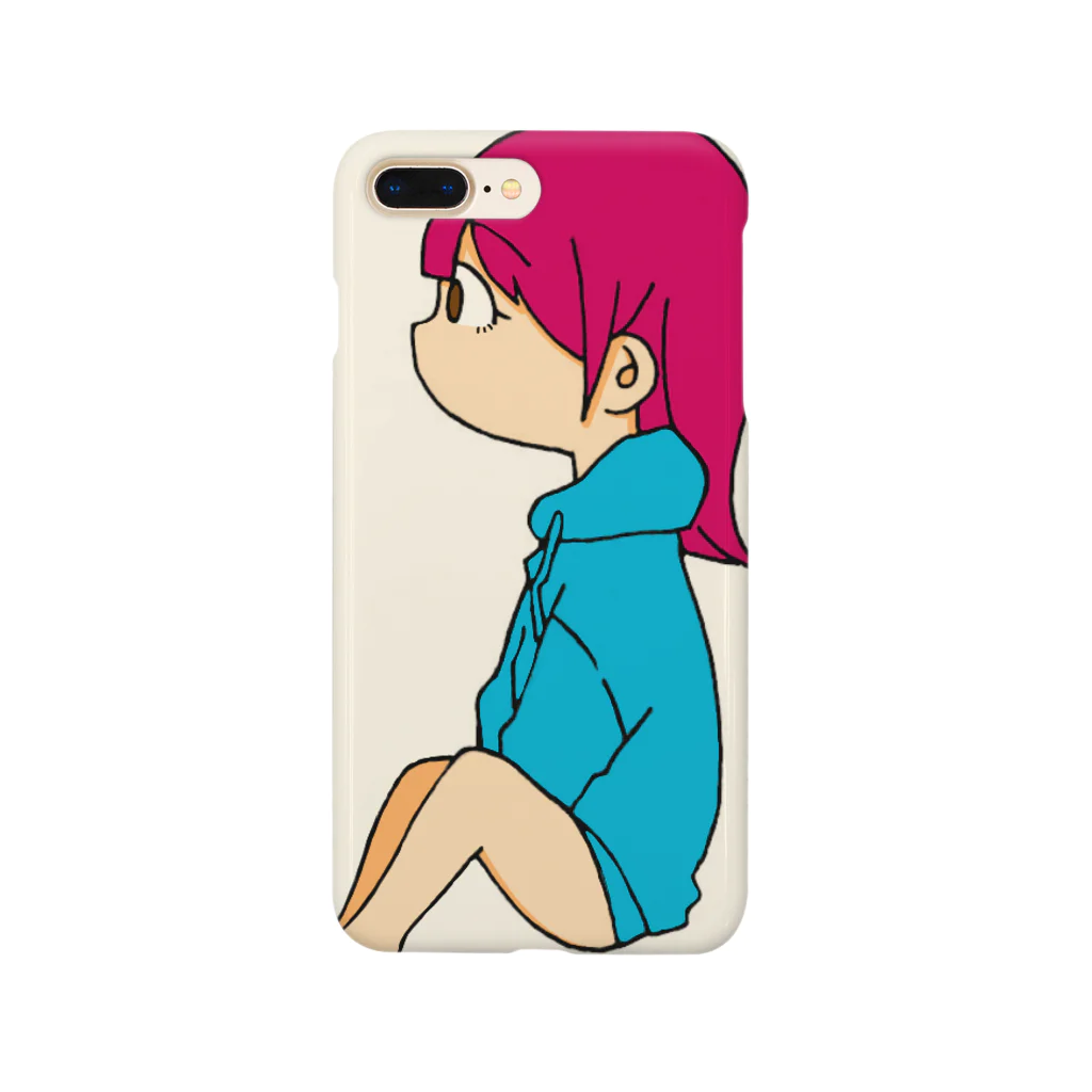 よこむきのよこむきピンク Smartphone Case