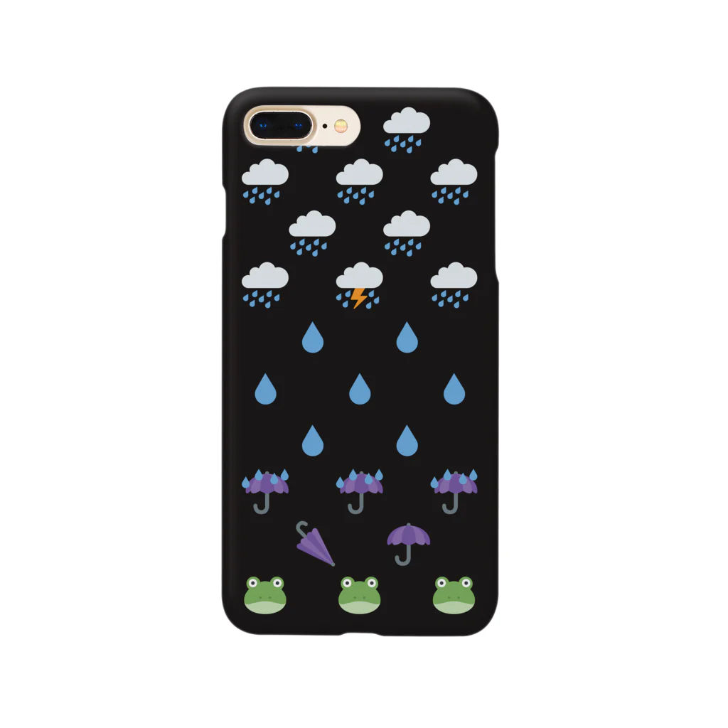 EMOJITOKYOの☔ 絵文字 あめあめふれふれ 🐸 Smartphone Case