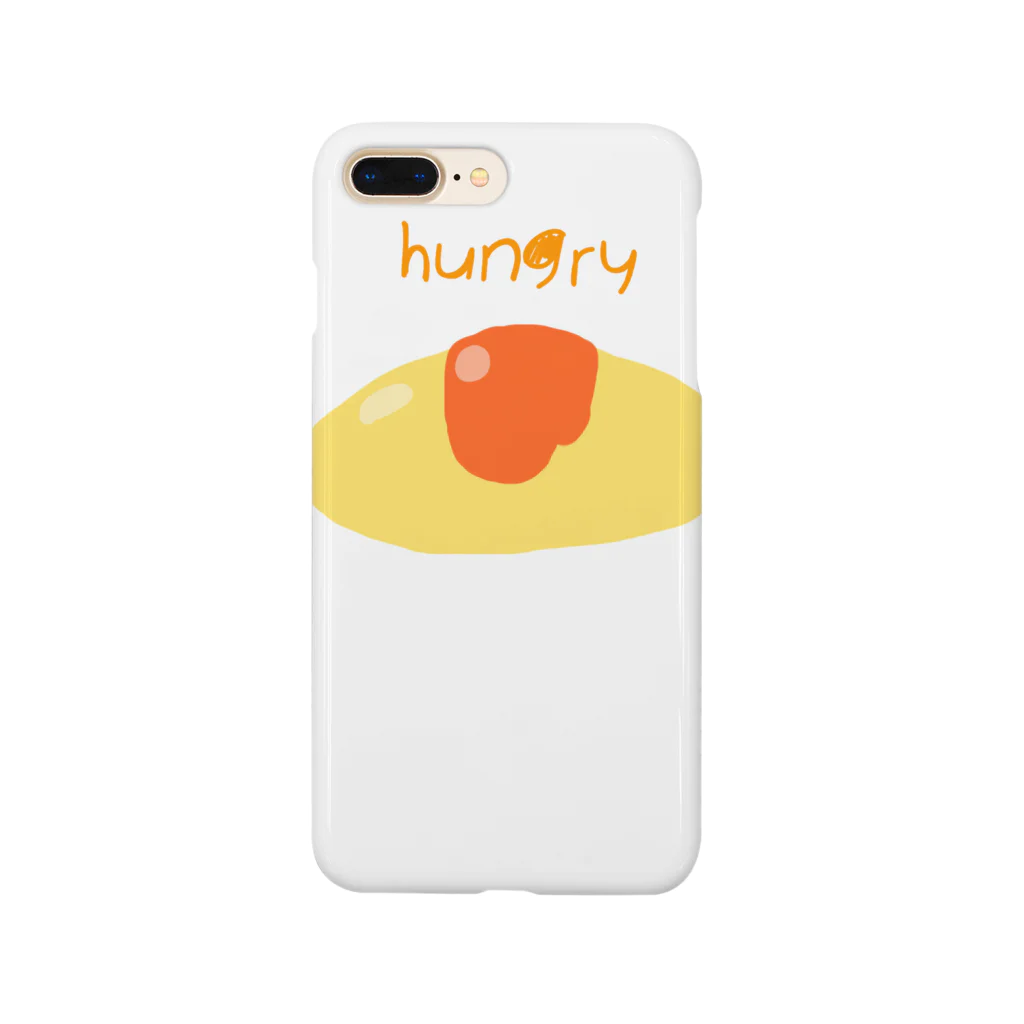 mikoponiのhungry オムレツくん スマホケース