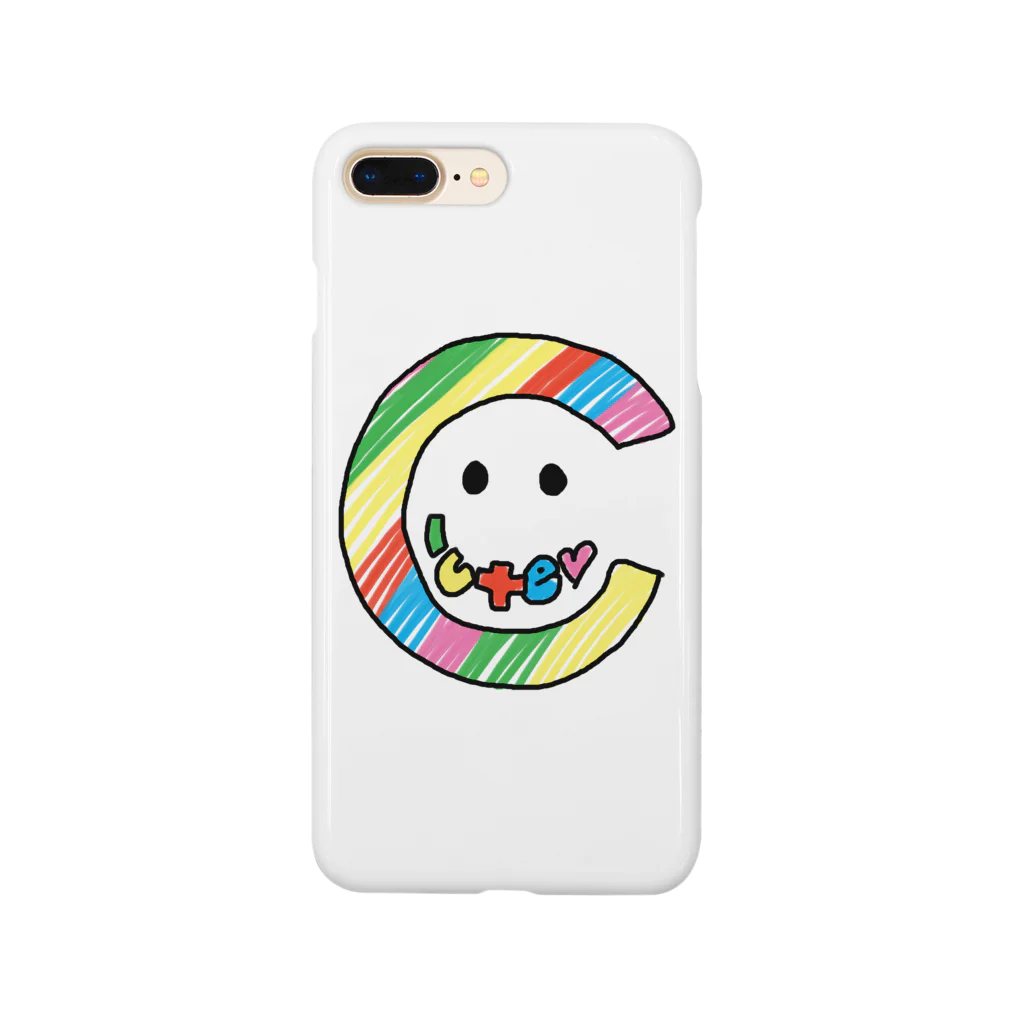 タソのcuteスマイル（黒枠） Smartphone Case