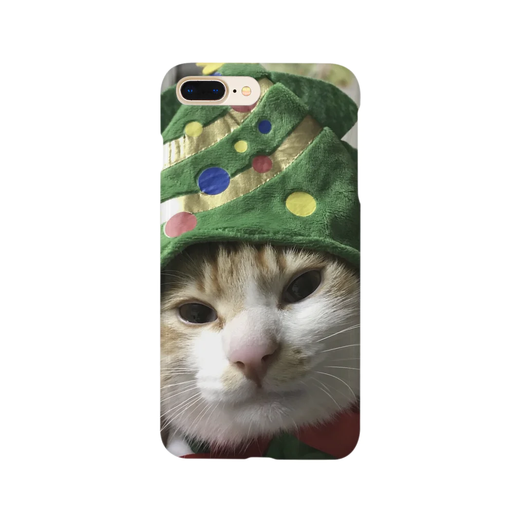 kmgrnewtの嫌そうな顔の猫 スマホケース