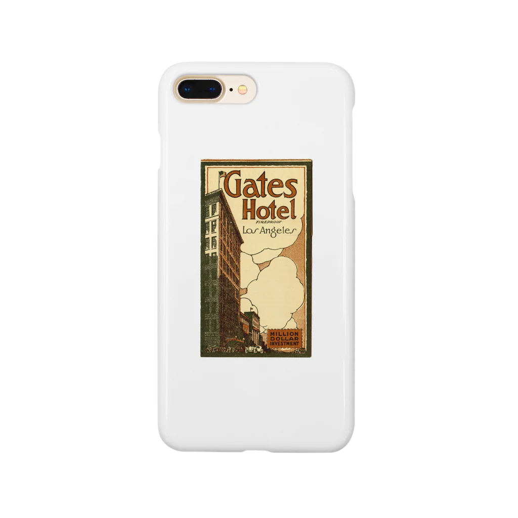 VintageのAdvertisement, Gates Hotel, Los Angeles [cover] Smartphone Case