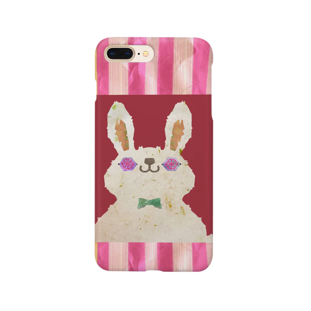 yuuzukuyoのマテうさぎ🐇の iPhoneケース Smartphone Case