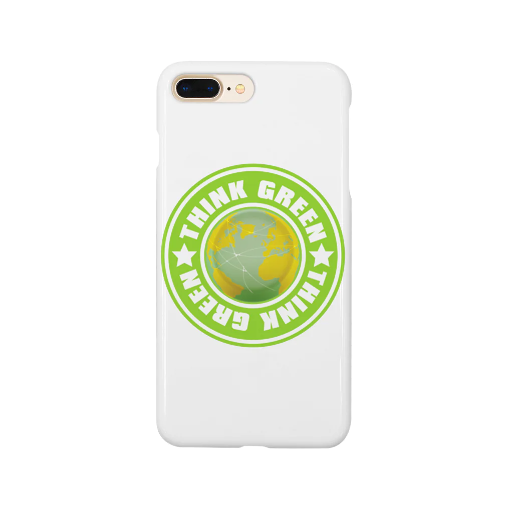 AURA_HYSTERICAのThink_Green Smartphone Case